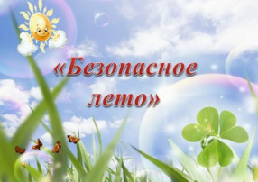 "Безопасное лето" в старшей группе № 5 "Безопасное лето" в старшей группе № 5.